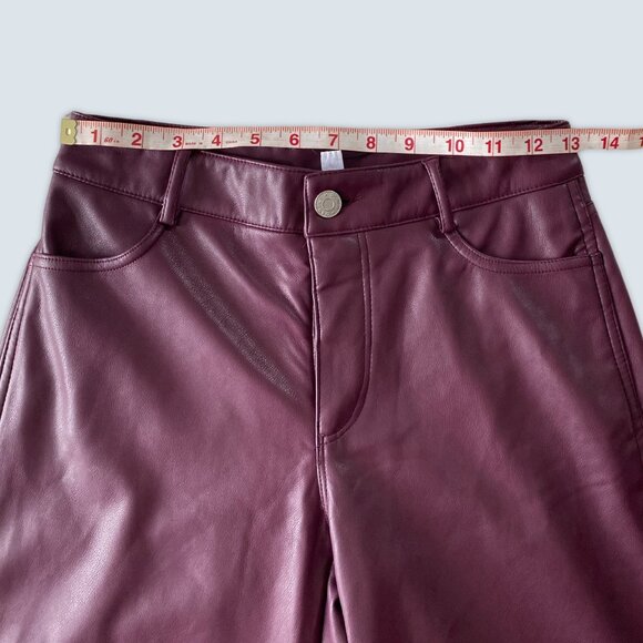NEW Garage Brooke Faux Leather Straight Pants Sz XS - Picture 6 of 8